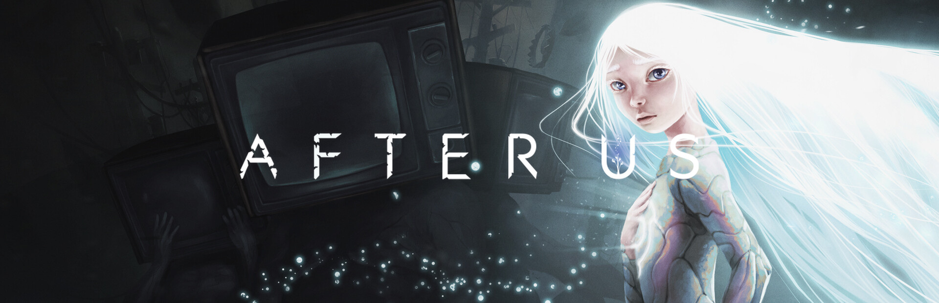 Official Steam library artwork places the After Us title beside Gaia against a dark, ruined setting.