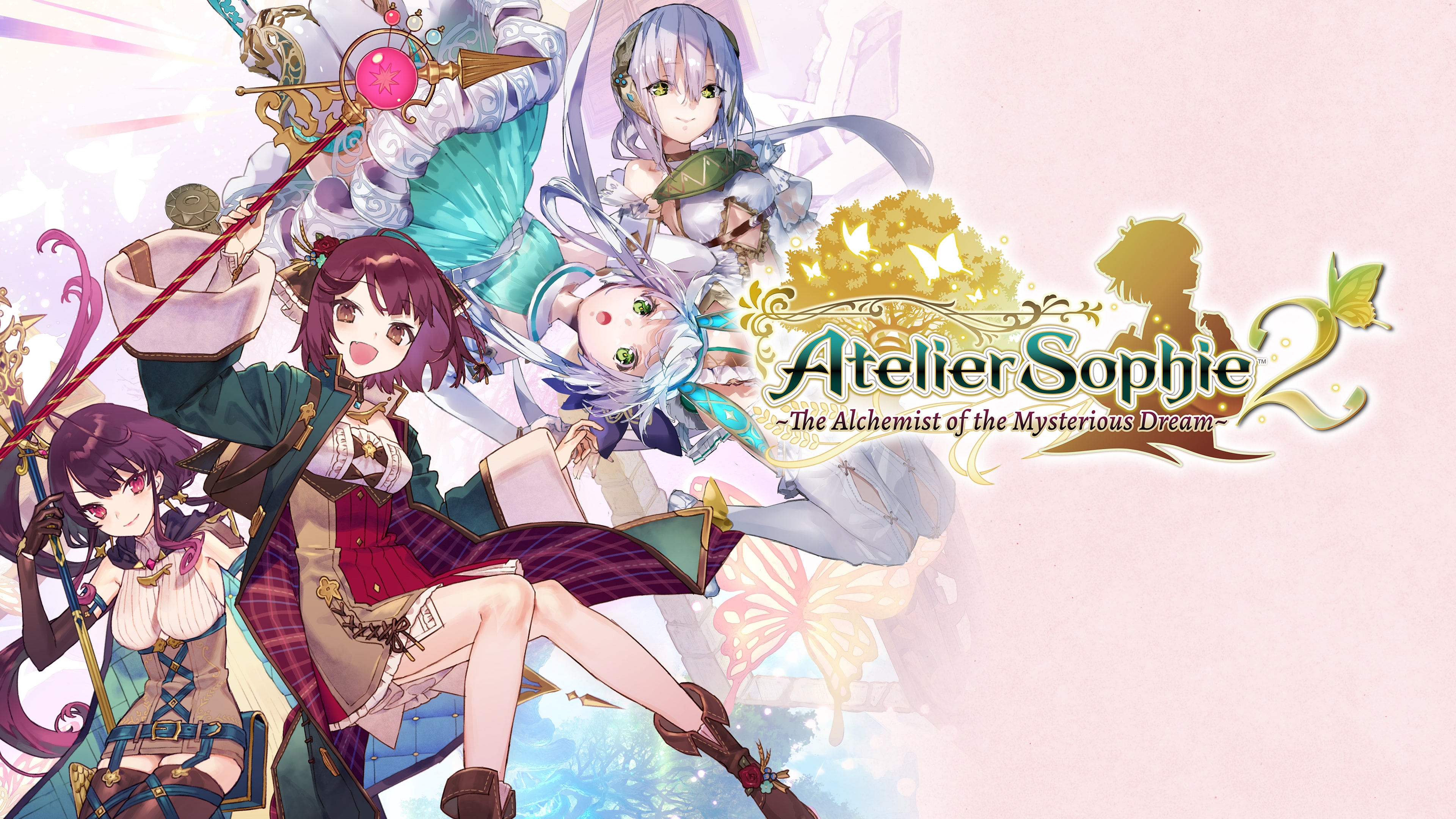 Official Atelier Sophie 2 standard-edition art featuring Sophie and companions beside the game logo.
