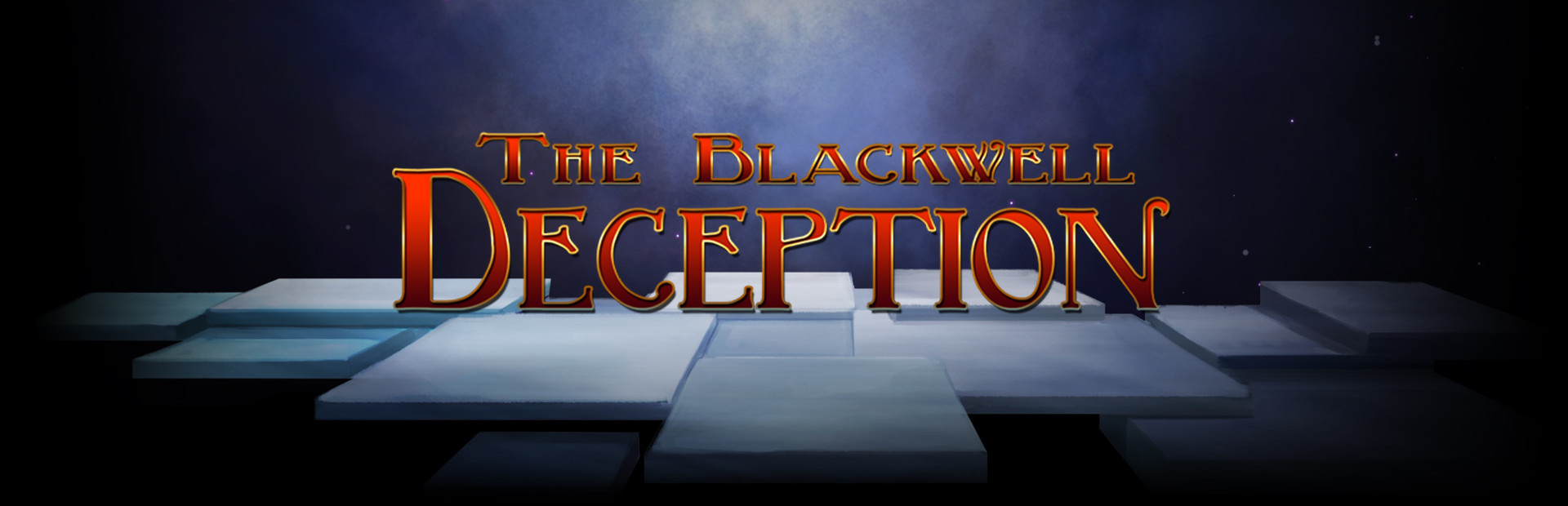 Official Steam title art sets the Blackwell Deception logo over a dark, geometric supernatural scene.