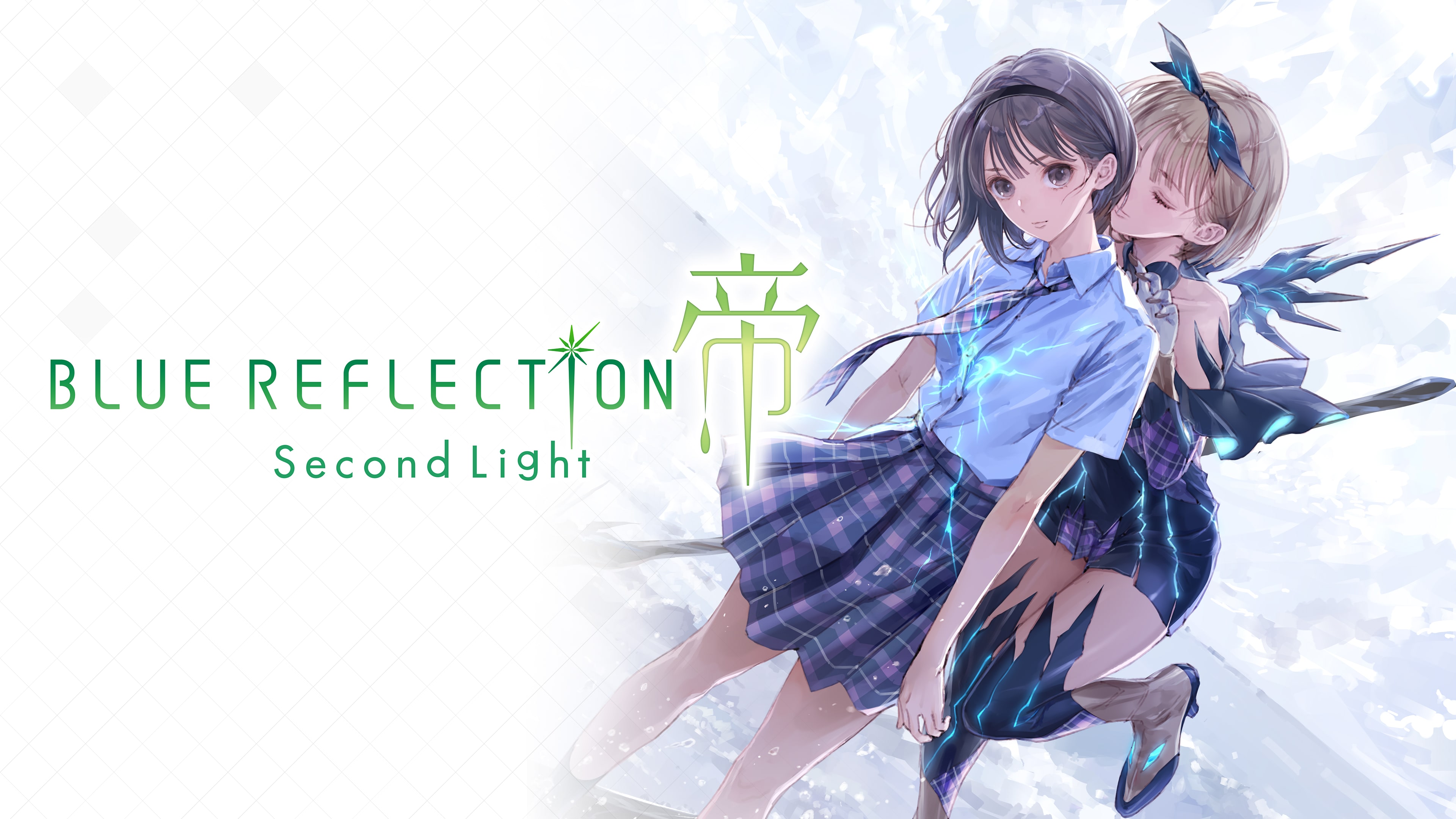 Official BLUE REFLECTION: Second Light standard-edition artwork showing two students beside the game logo.