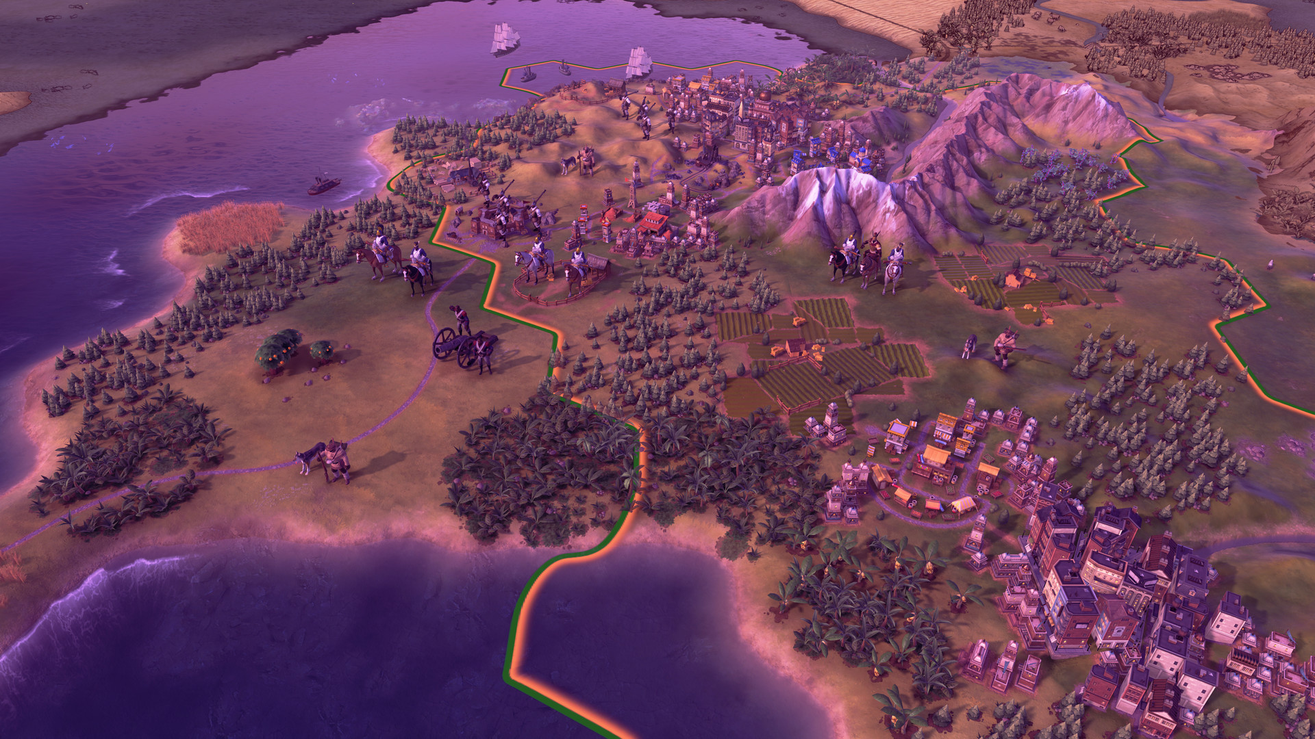 Cities and terrain spread across a turn-based world map.