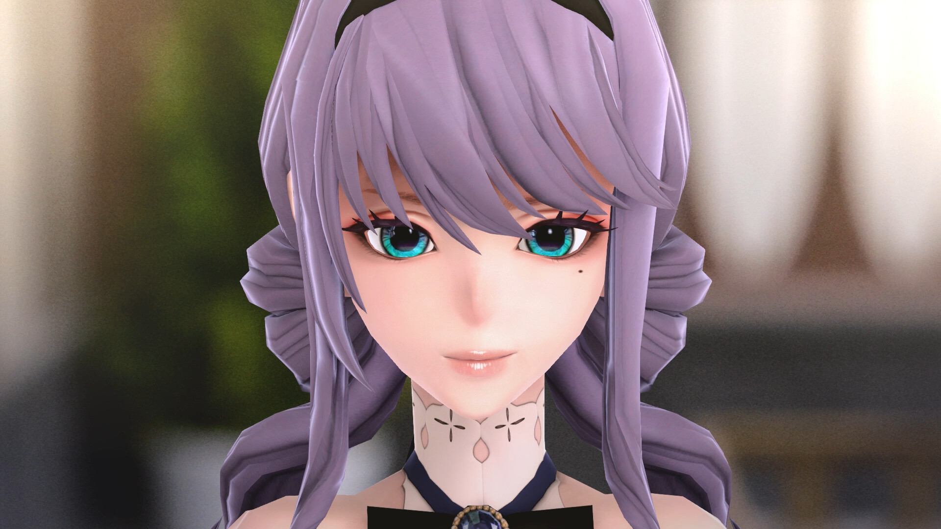 A close-up shows one of the game’s companions.