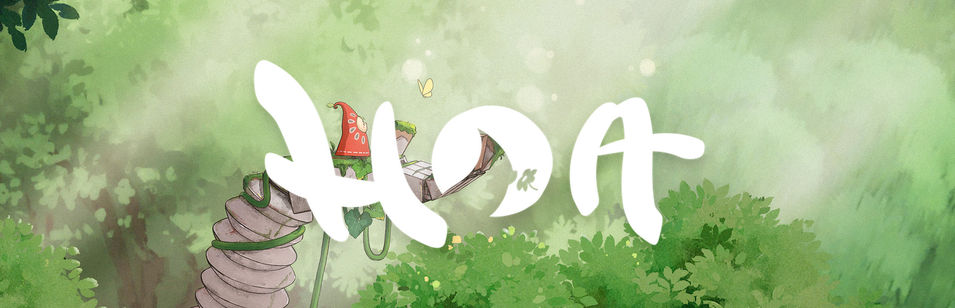 Official Steam library artwork places the Hoa title over a green illustrated landscape.