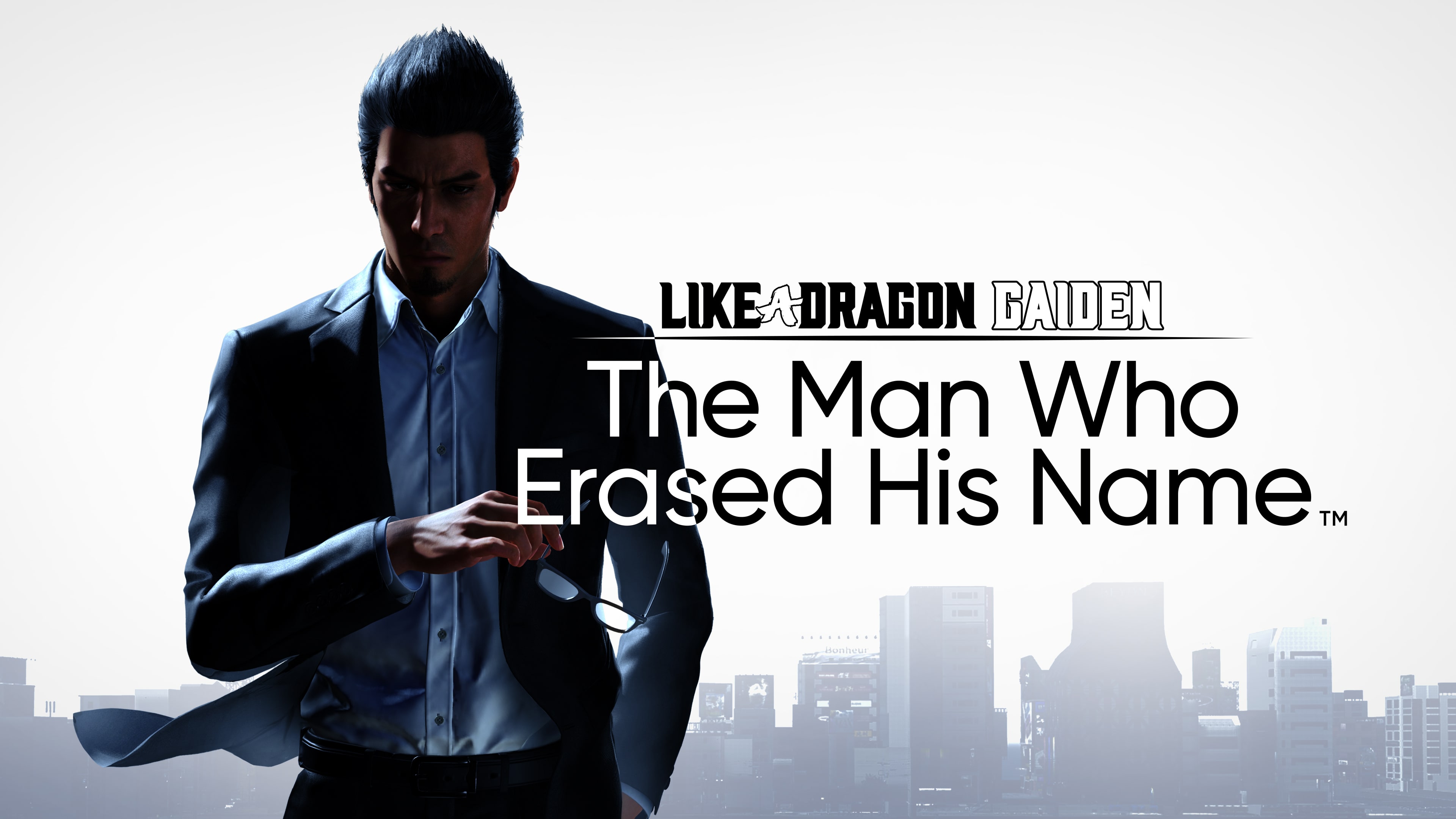 Kazuma Kiryu beneath the Like a Dragon Gaiden title in official promotional art.