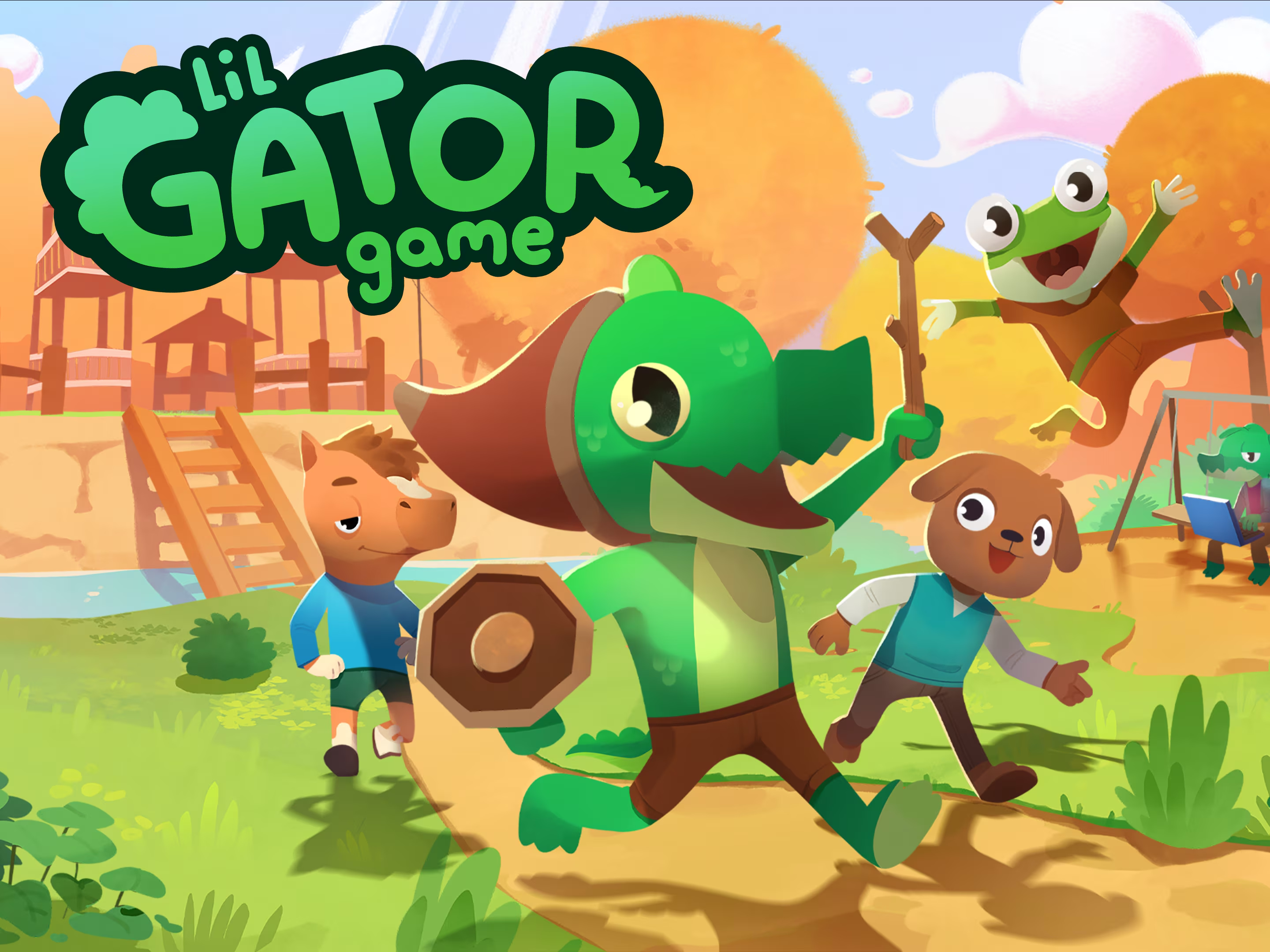 Lil Gator and friends in official game artwork.