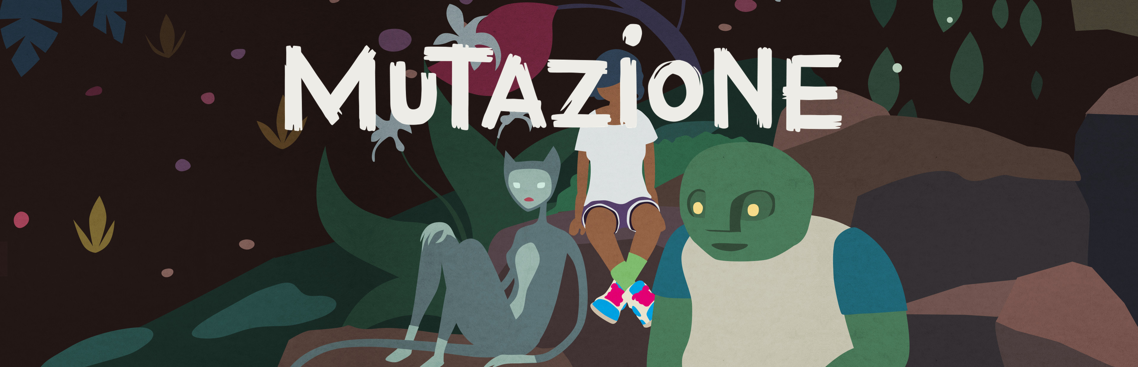 Official Steam library artwork shows Kai and residents beneath the Mutazione title.