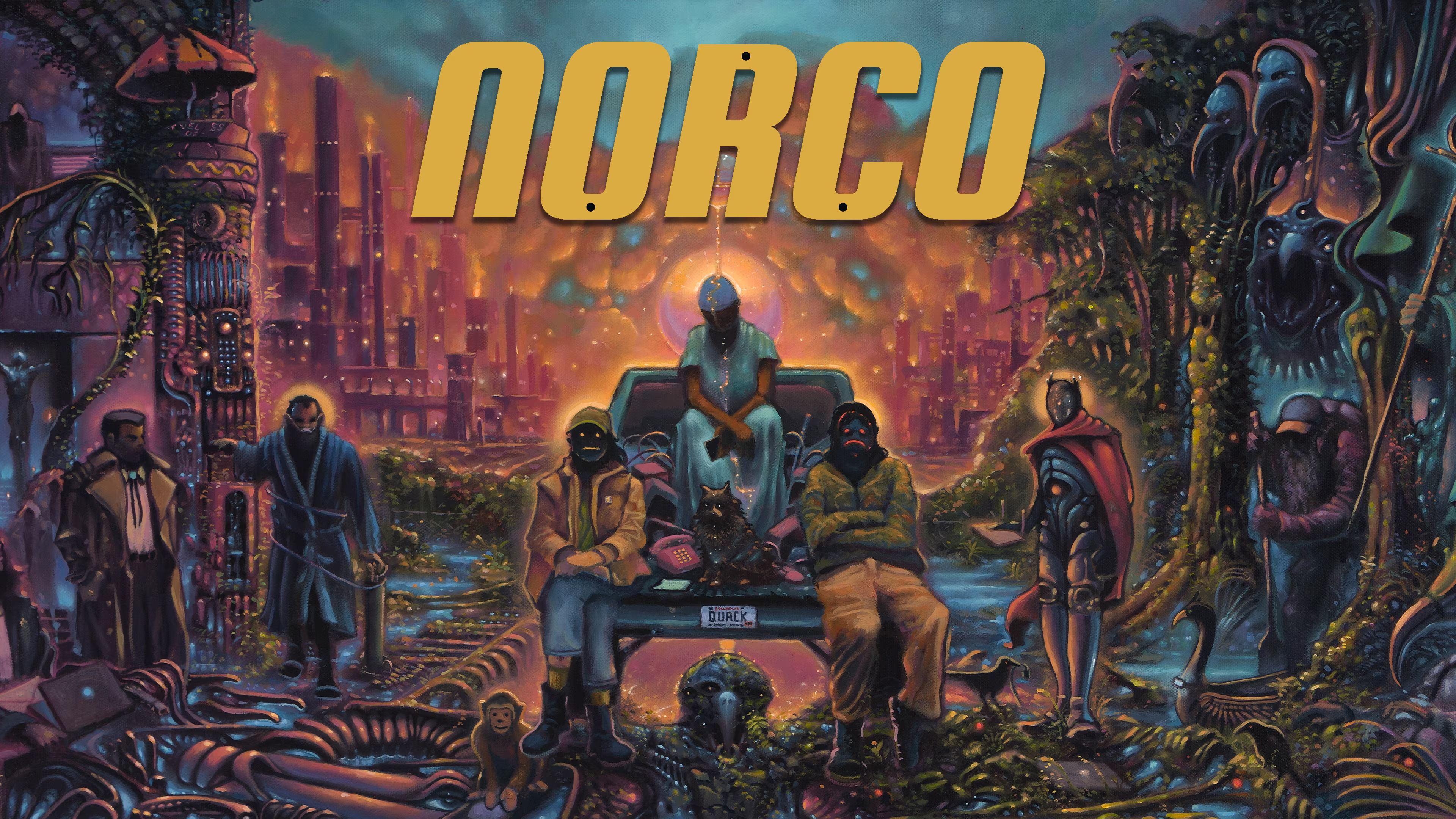NORCO title over an illustrated Louisiana industrial landscape.