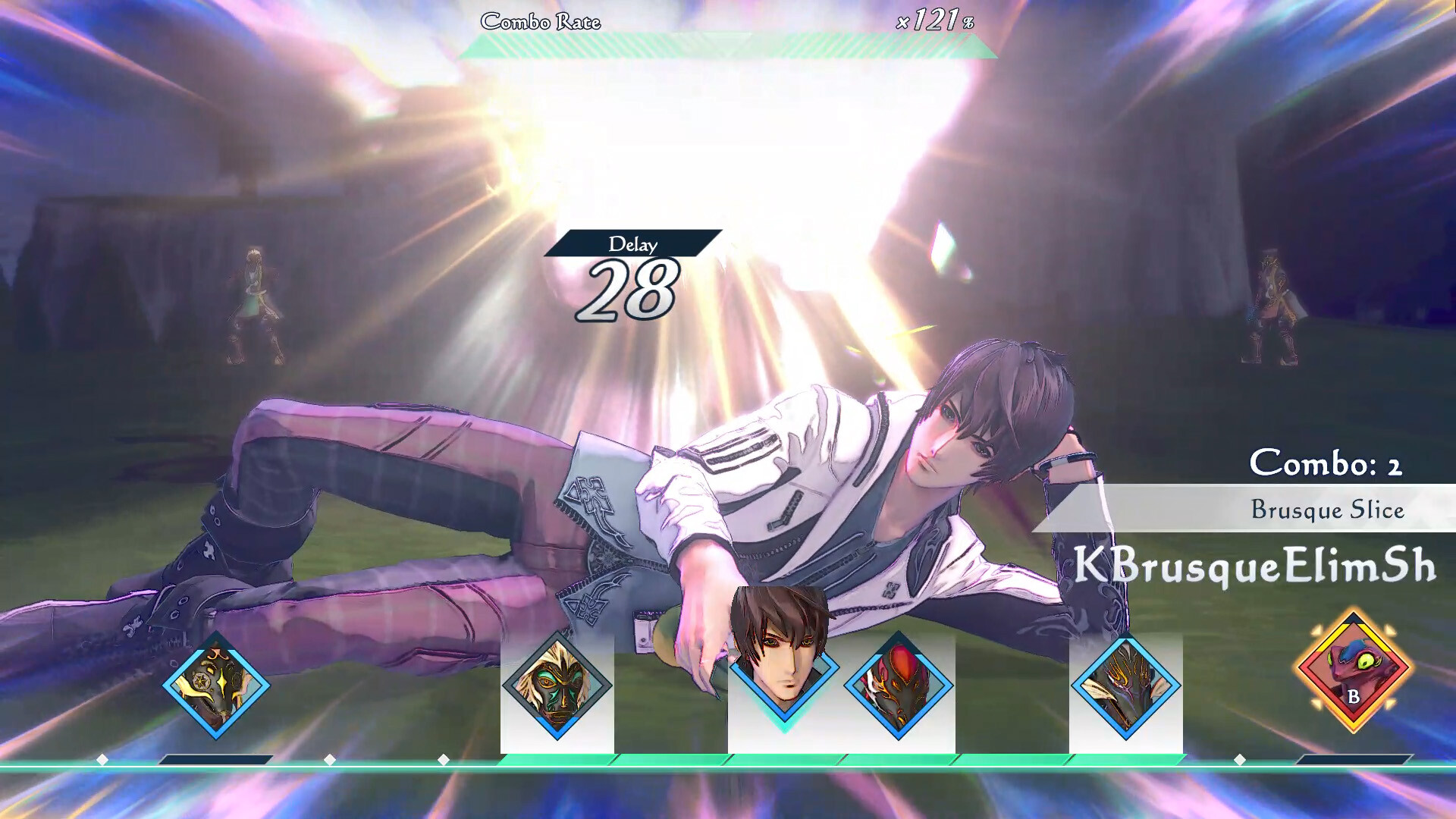A combatant moves during a turn-based encounter.