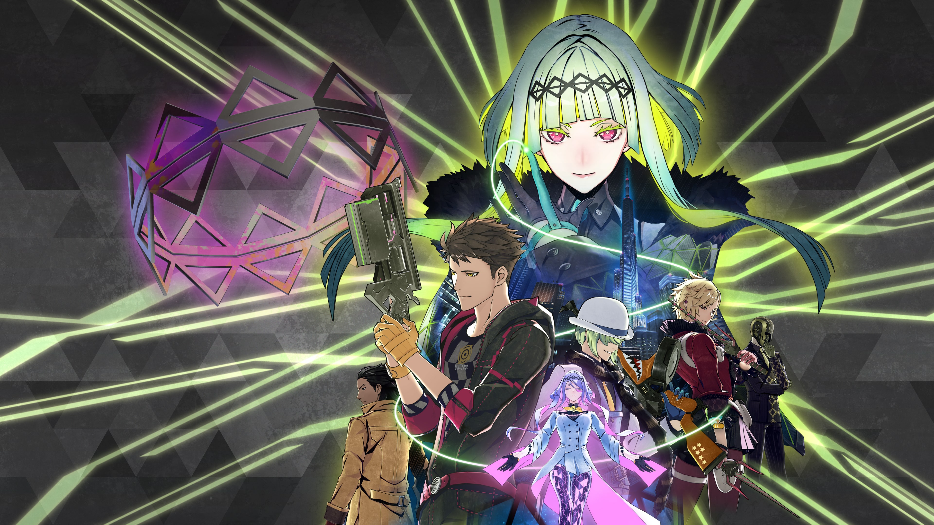 Ringo and fellow summoners in Soul Hackers 2 official key art.