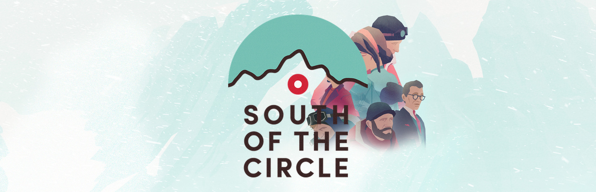 Official Steam library artwork places the South of the Circle title over Antarctic figures and mountains.