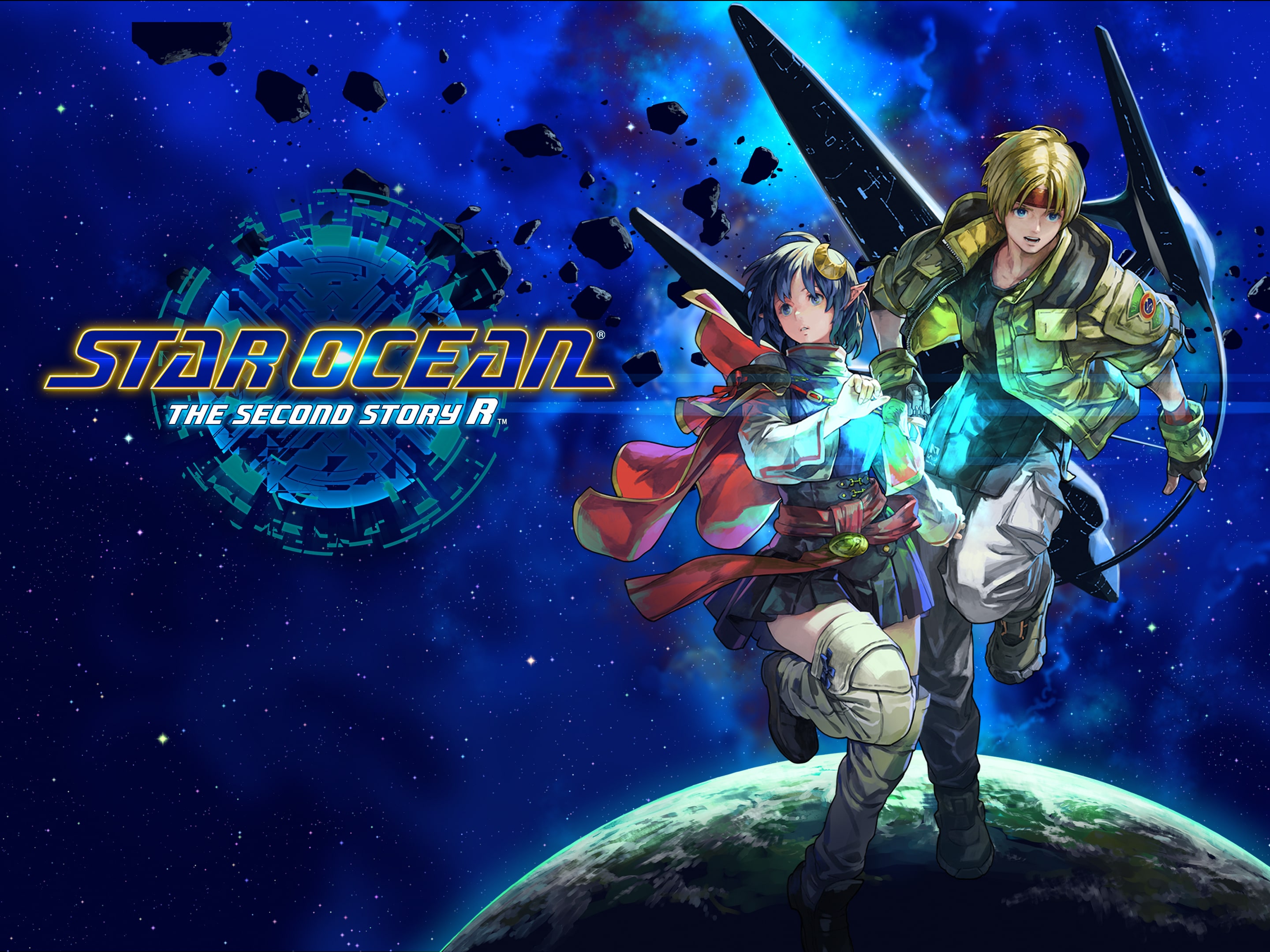 Claude and Rena in Star Ocean The Second Story R official key art.