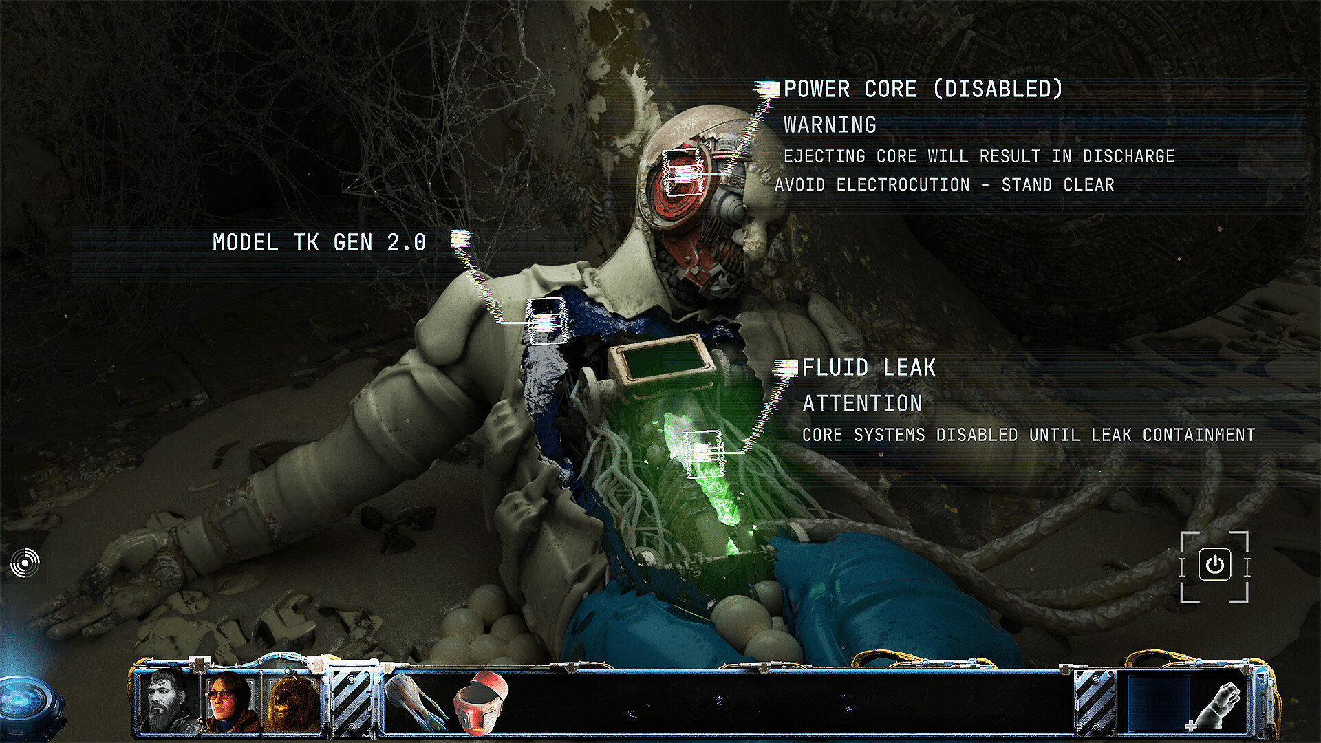 A suited figure inspects equipment on the ocean floor.