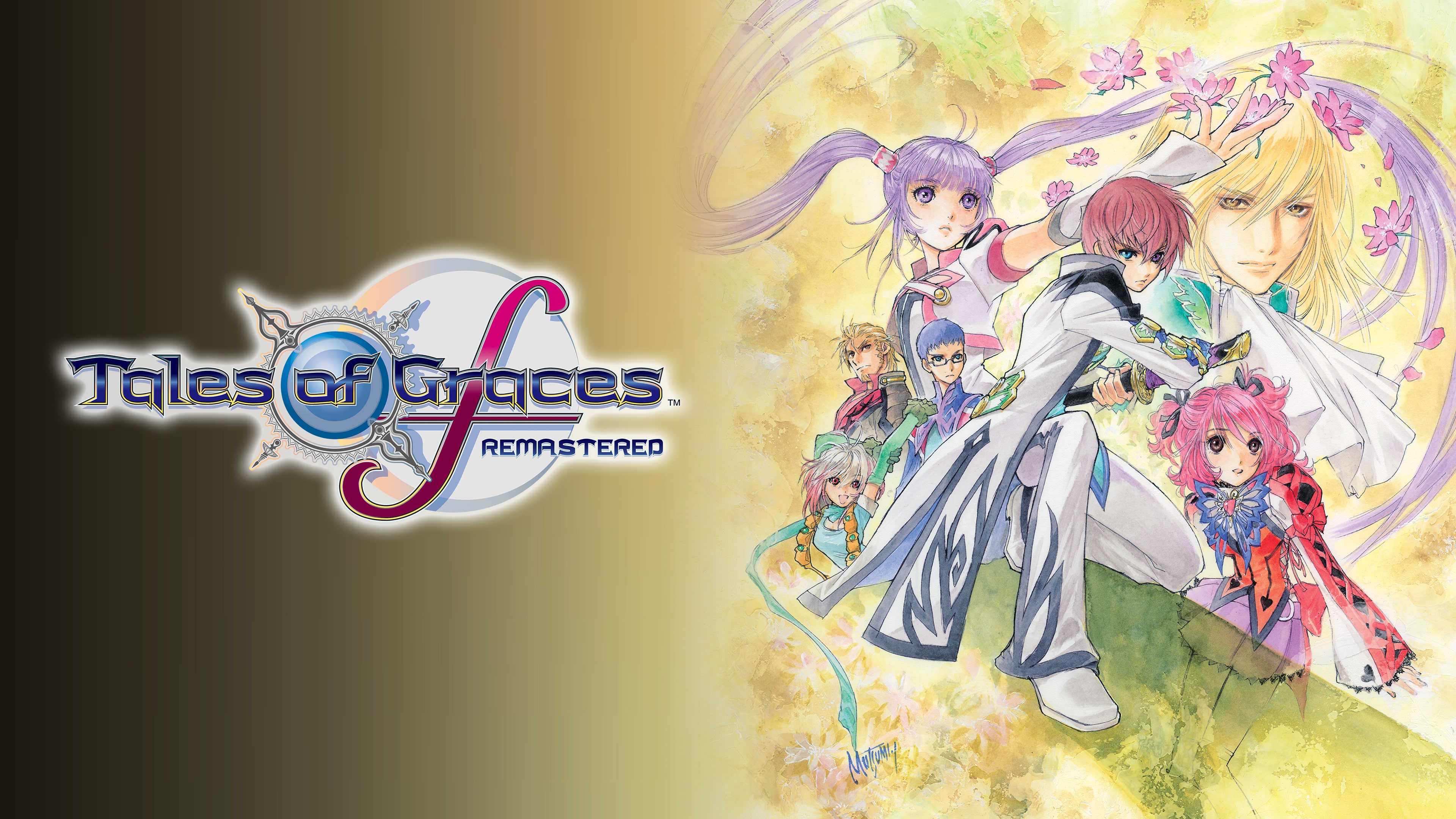 Tales of Graces f Remastered key art with Asbel and companions.
