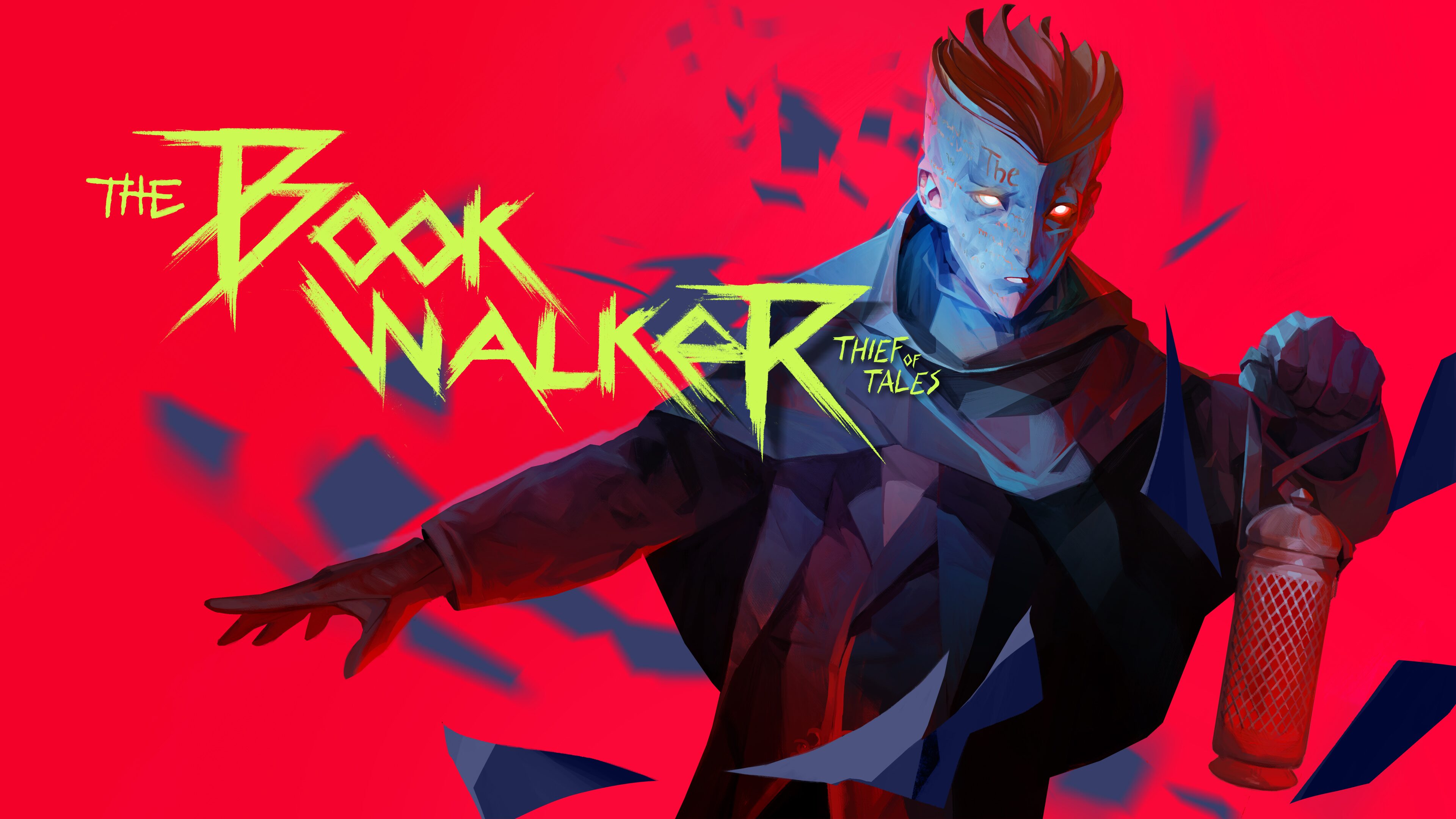 The Bookwalker title and character against a red illustrated background.