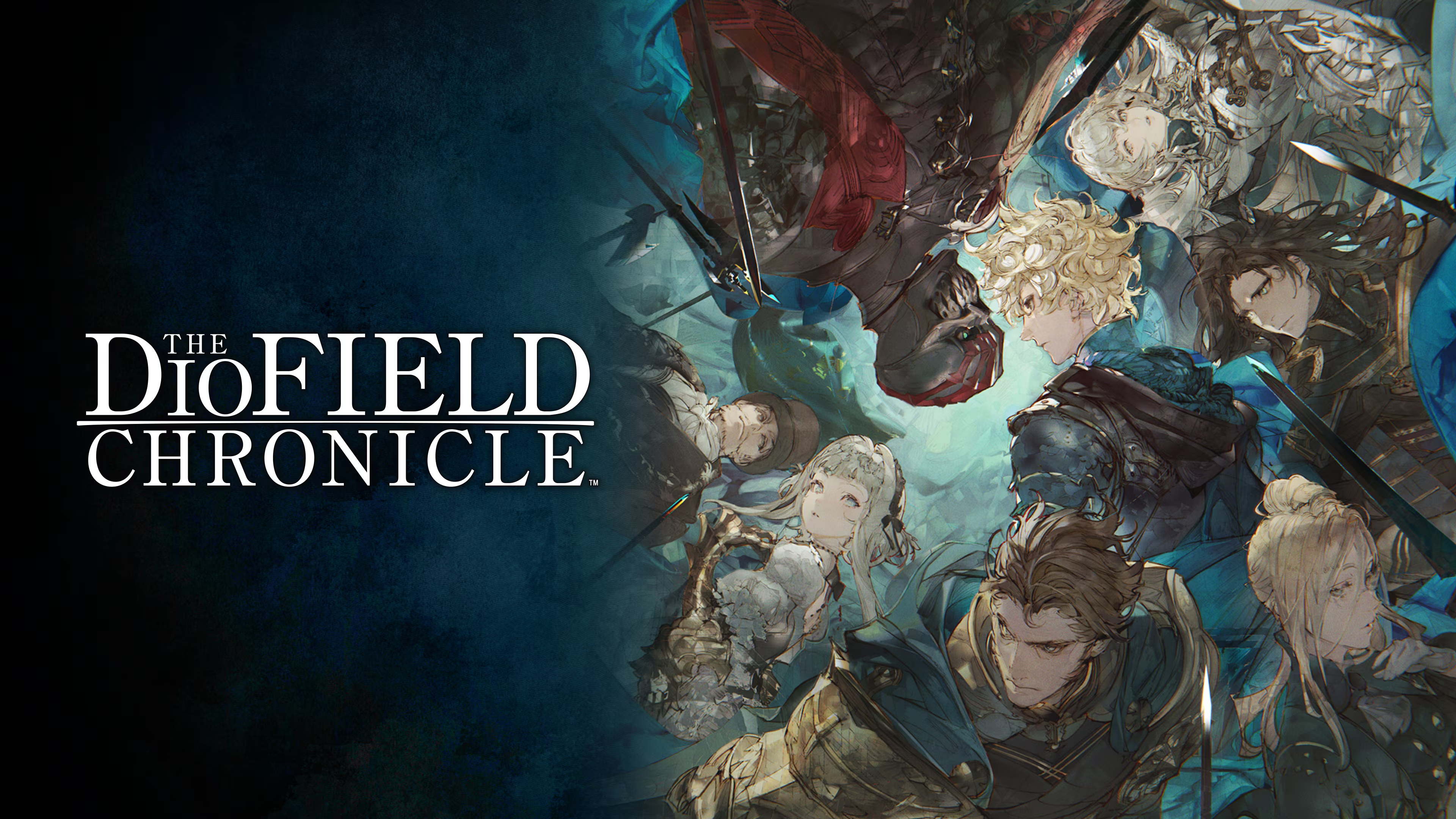 The DioField Chronicle cast appears beneath the game title in official key art.