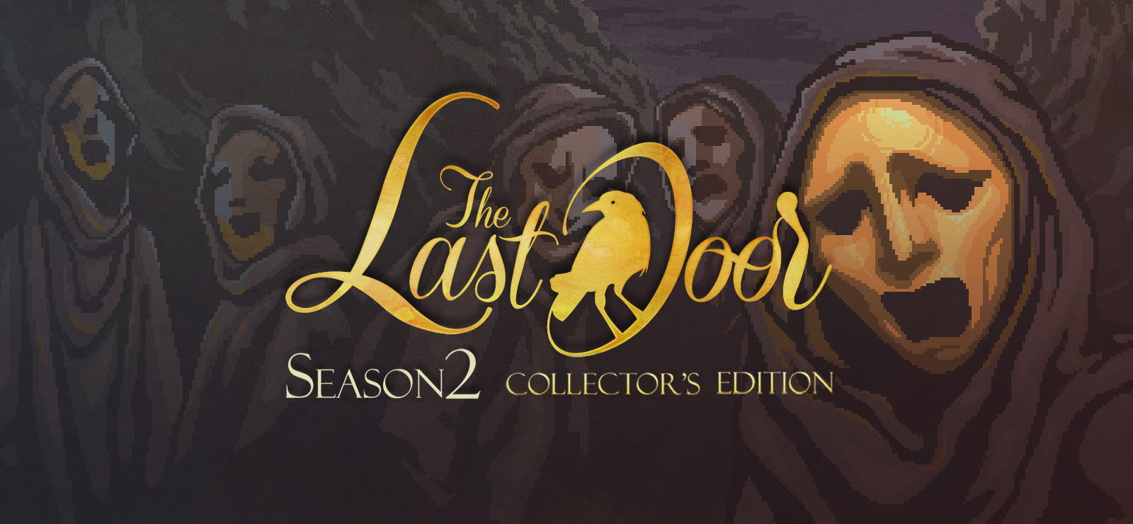 Official GOG title art shows the Season 2 Collector’s Edition logo against a painted scene of masked figures.