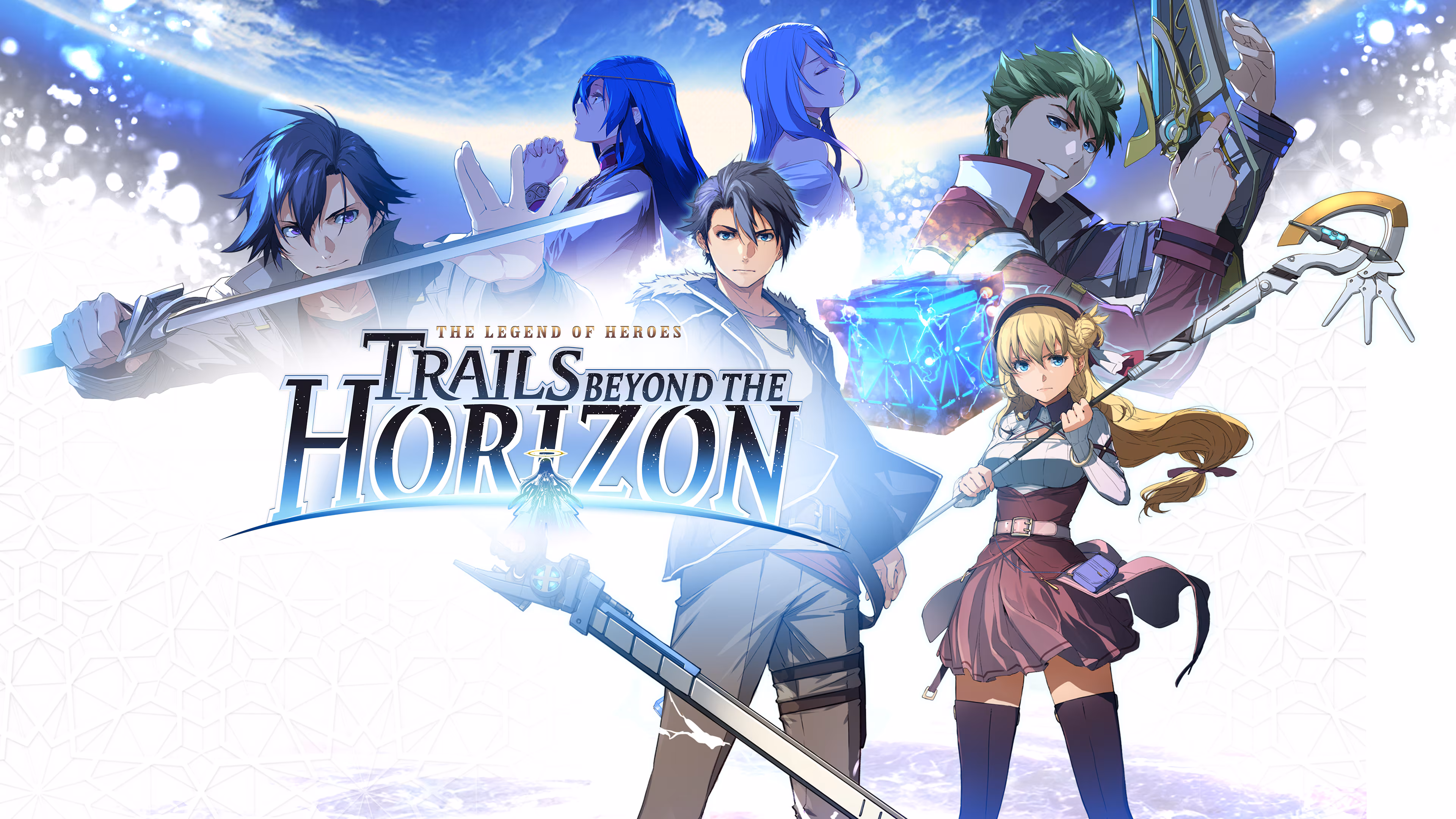 Trails beyond the Horizon title art and ensemble.