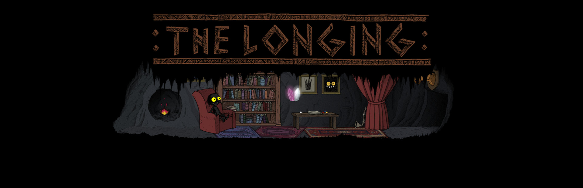 Official Steam library artwork shows the Shade in its cavern dwelling beneath The Longing title.