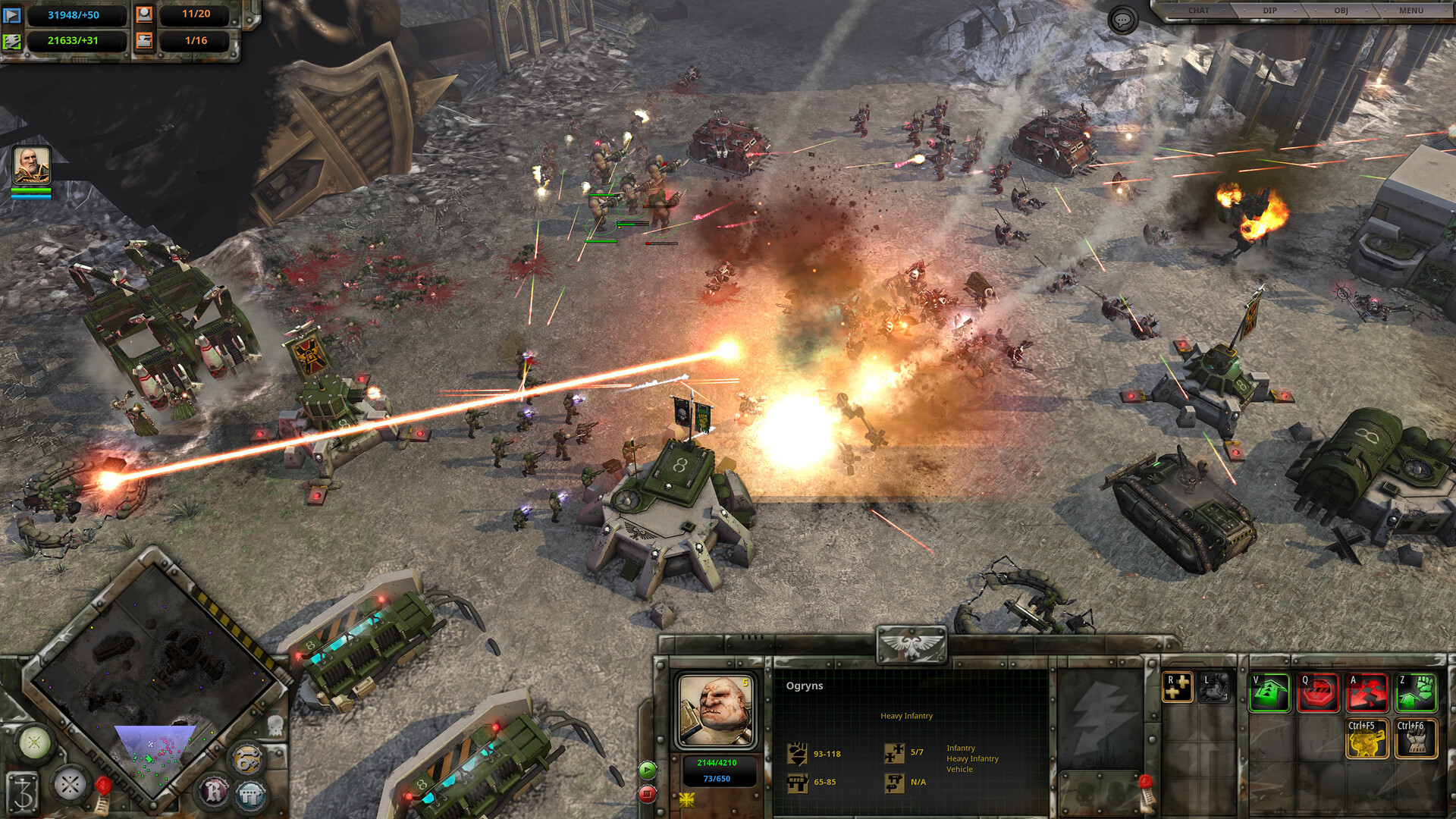 Vehicles and infantry clash around a fortified position.