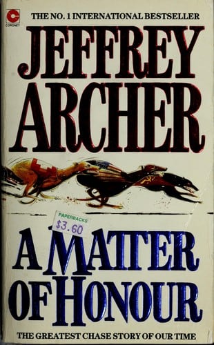 Cover of A Matter of Honour by Jeffrey Archer