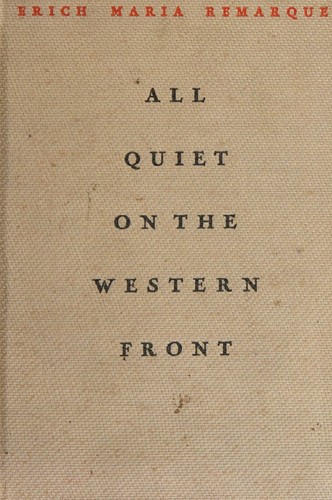 Cover of All Quiet on the Western Front by Erich Maria Remarque