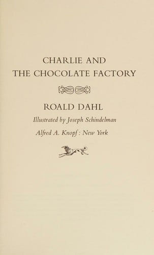 Cover of Charlie and the Chocolate Factory by Roald Dahl