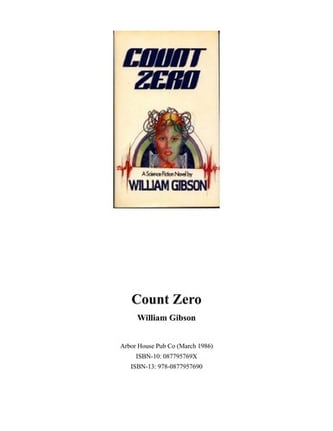 Cover of Count Zero by William Gibson