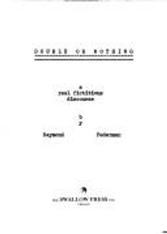 Cover of Double or Nothing by Raymond Federman