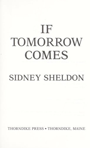 Cover of If Tomorrow Comes by Sidney Sheldon