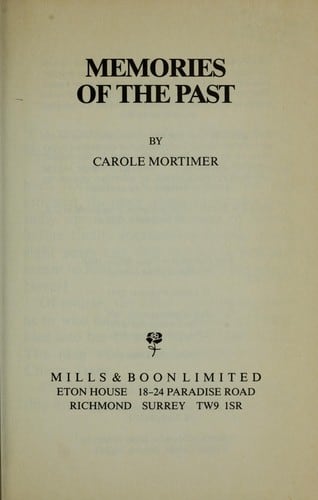 Cover of Memories of the Past by Carole Mortimer