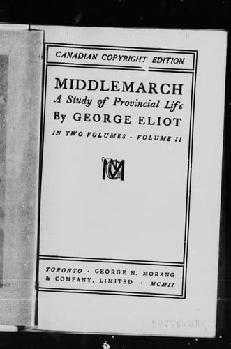 Cover of Middlemarch by George Eliot