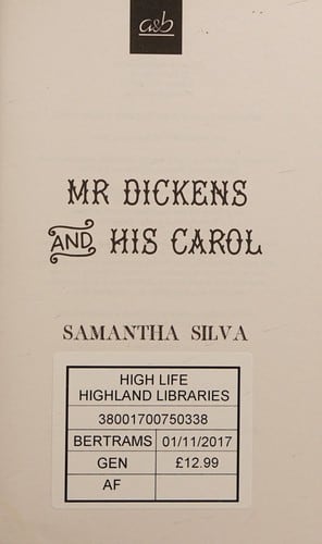 Cover of Mr. Dickens and His Carol by Samantha Silva