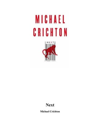 Cover of Next by Michael Crichton