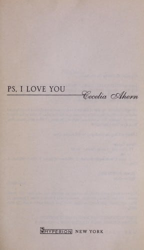 Cover of PS, I Love You by Cecelia Ahern