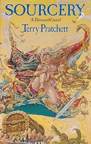 Cover of Sourcery by Terry Pratchett