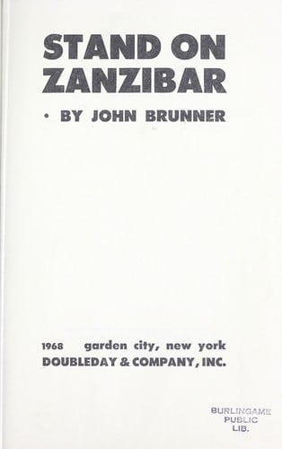 Cover of Stand on Zanzibar by John Brunner