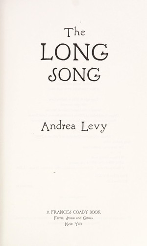 Cover of The Long Song by Andrea Levy