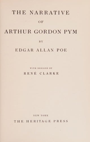 Cover of The Narrative of Arthur Gordon Pym by Edgar Allan Poe