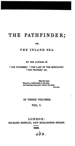 Cover of The Pathfinder by James Fenimore Cooper