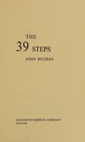 Cover of The Thirty-Nine Steps by John Buchan