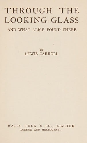 Cover of Through the Looking-Glass by Lewis Carroll