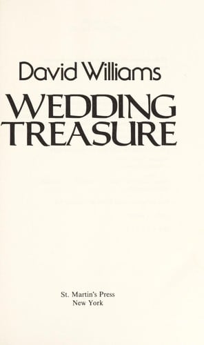 Cover of Wedding Treasure by Stuart David Williams