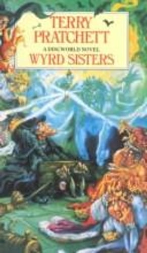 Cover of Wyrd Sisters by Terry Pratchett