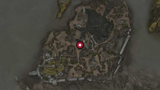 Map position of Besieged Ruins