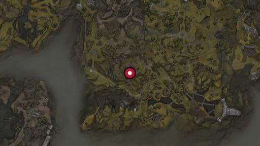 Map position of Castigator’s Keep