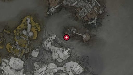 Map position of Deserted Mine