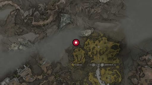 Map position of Desolate Keep