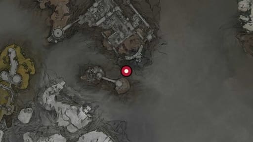 Map position of Hand of Rock