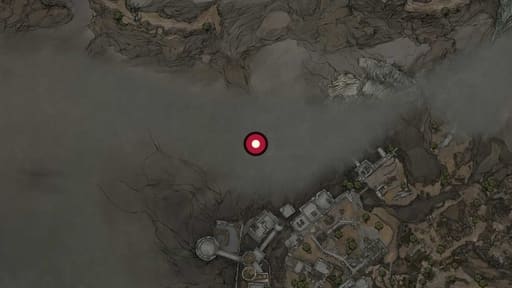 Map position of Hangman’s Scaffold