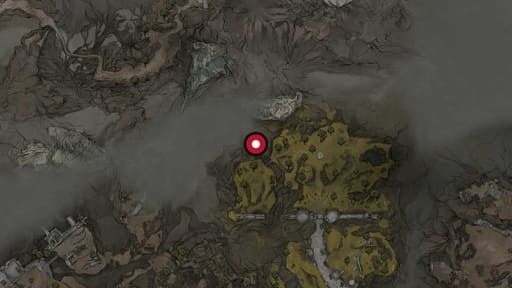 Map position of Marrow Keep